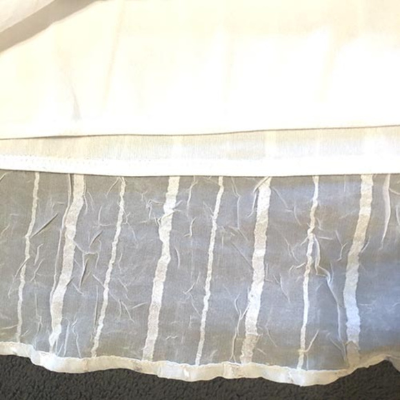 Sheer White Blouse with Attached Cami - Picture 3 of 4